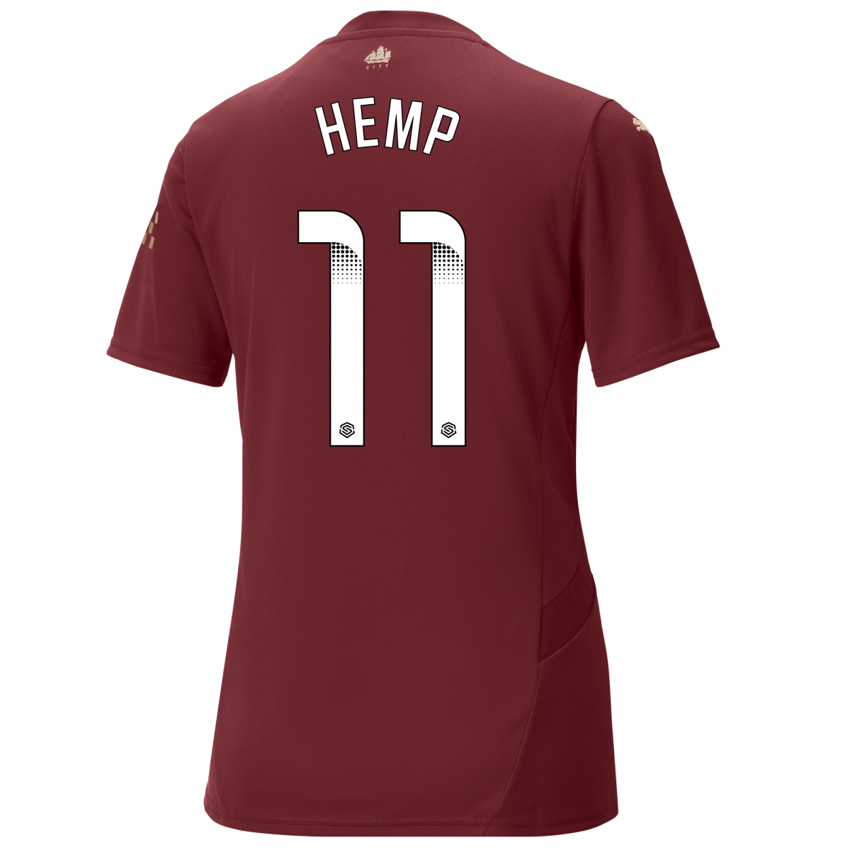 womens manchester city third jersey burgundy 202425 with hemp 11 printing | Offizieller Manchester City Store