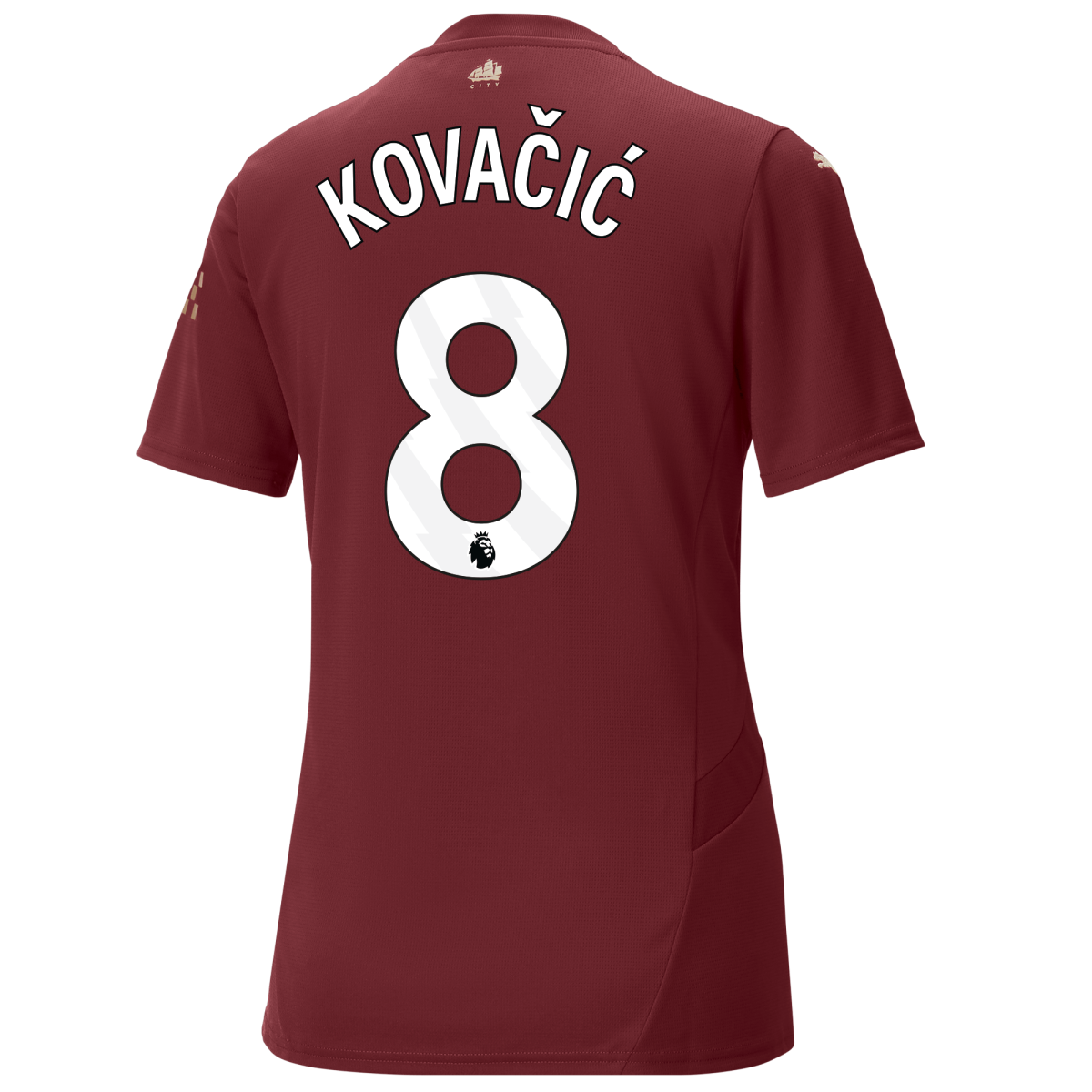 womens manchester city third jersey burgundy 202425 with kovaČiĆ 8 printing | Offizieller Manchester City Store
