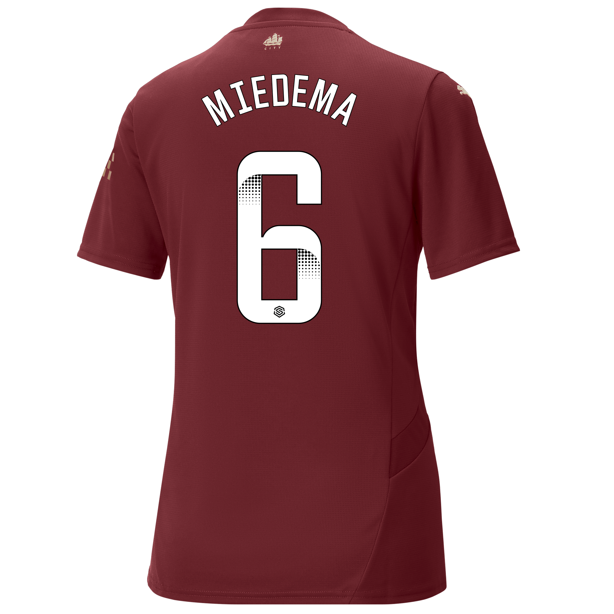 womens manchester city third jersey burgundy 202425 with miedema 6 printing | Offizieller Manchester City Store