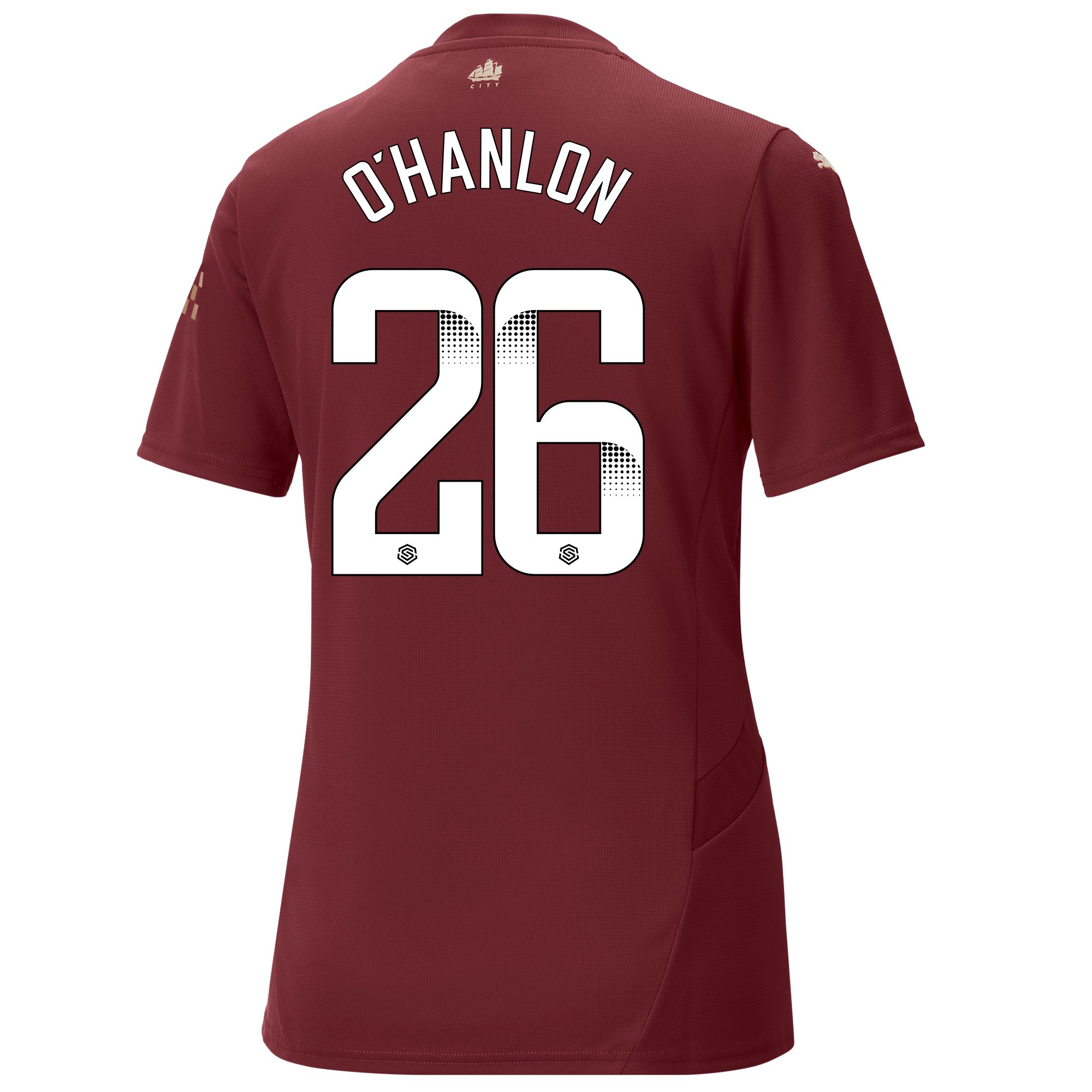 womens manchester city third jersey burgundy 202425 with ohanlon 26 printing | Offizieller Manchester City Store