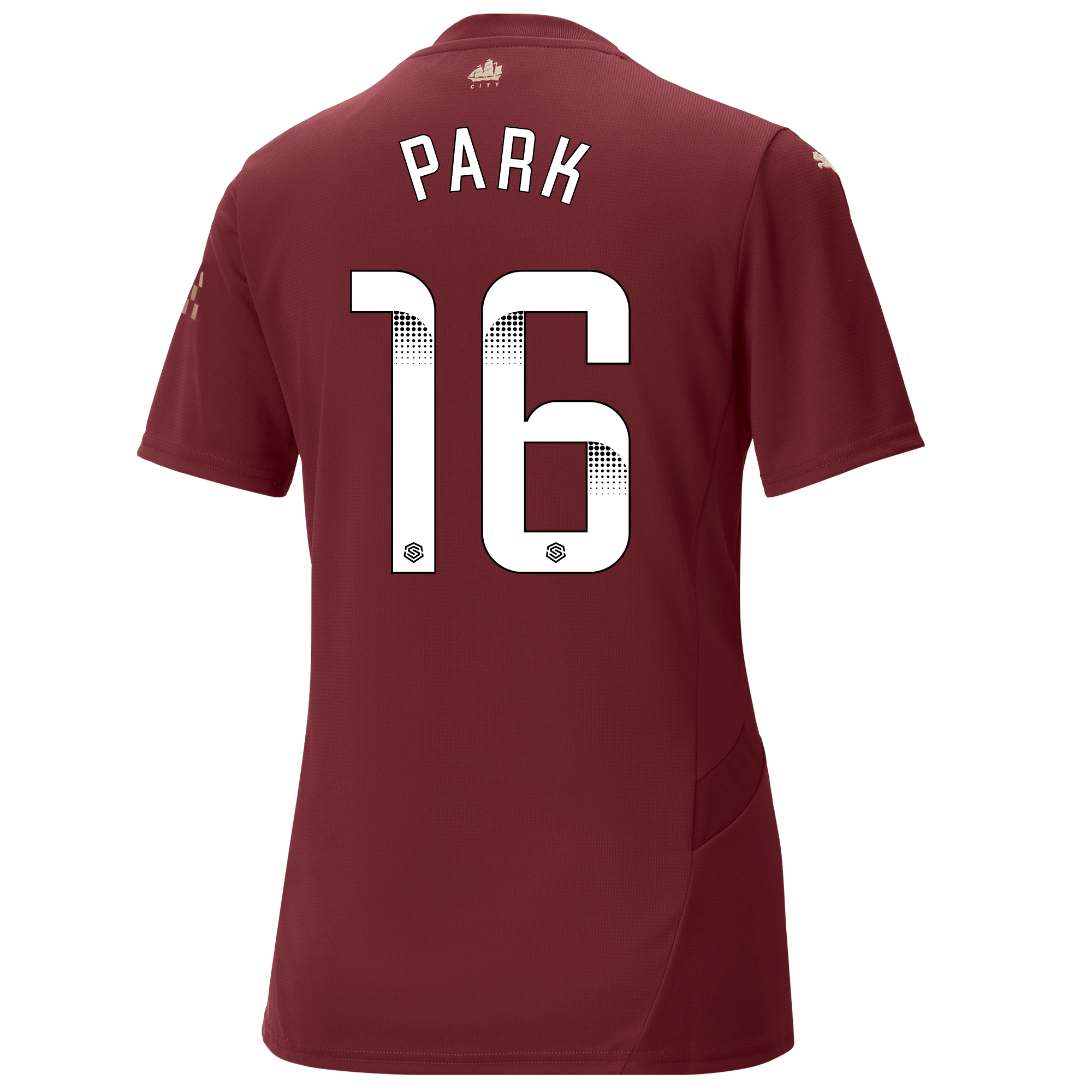 womens manchester city third jersey burgundy 202425 with park 16 printing | Offizieller Manchester City Store