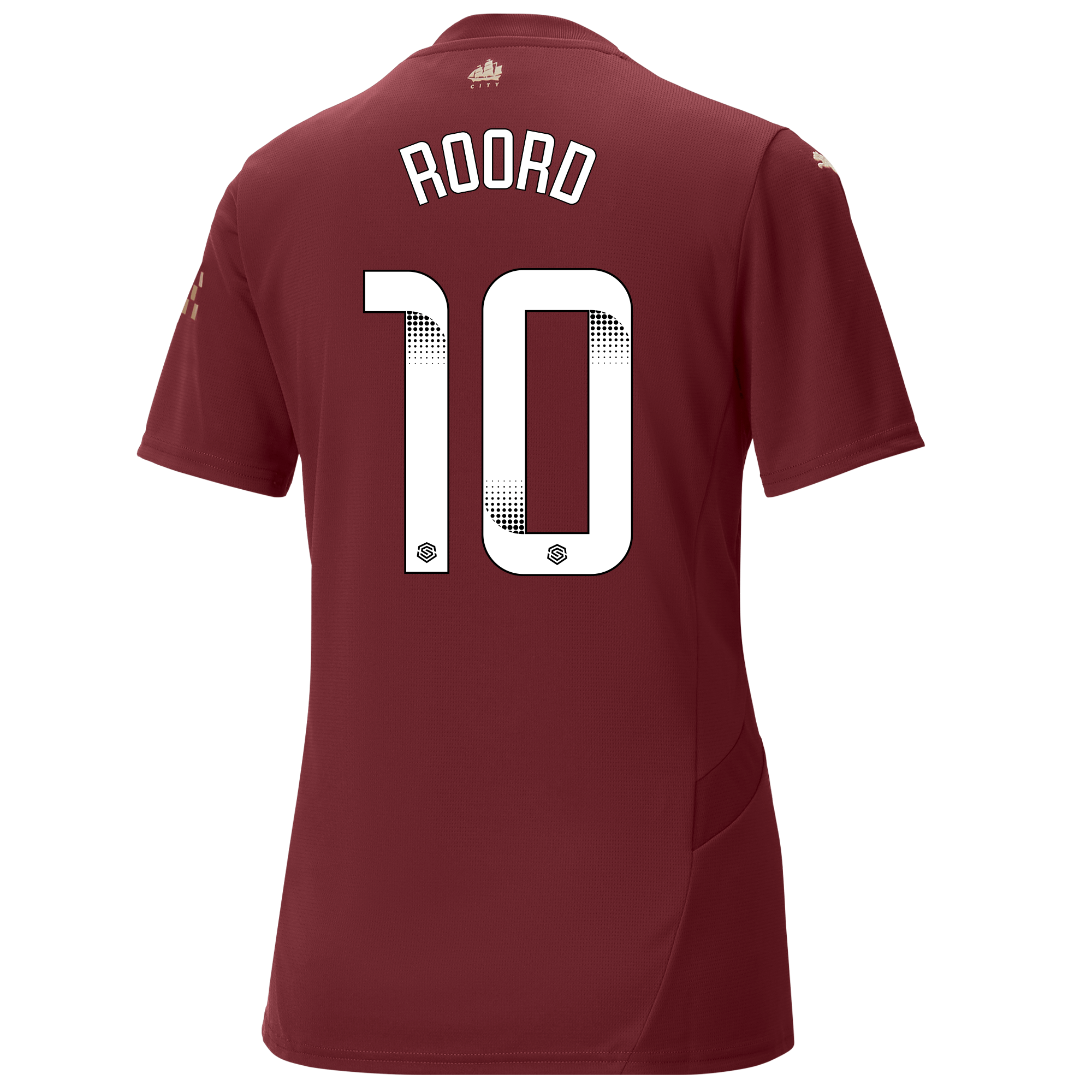womens manchester city third jersey burgundy 202425 with roord 10 printing | Offizieller Manchester City Store